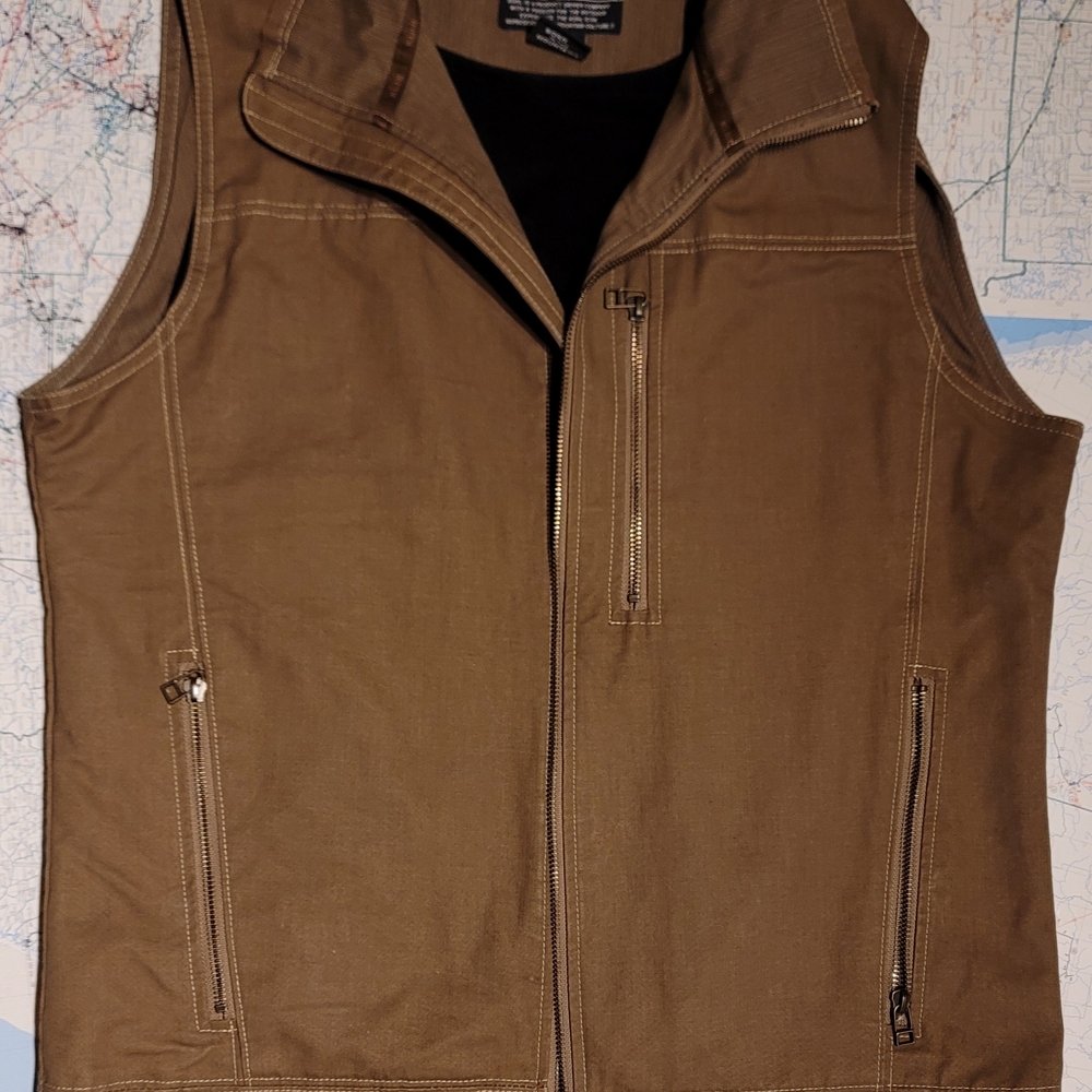 Kühl Men's Burr Vest - Medium, Khaki